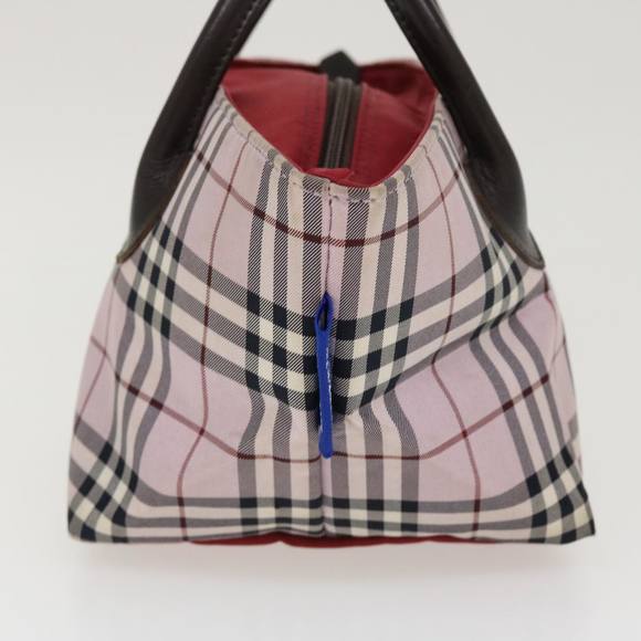 BURBERRY Nova Check Hand Bag Nylon Beige Auth ar8988 - Picture 4 of 16